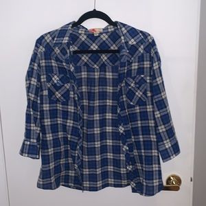 [M]👚F21 plaid shirt